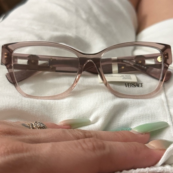 Versace Women's Rose Cat-Eye Glasses